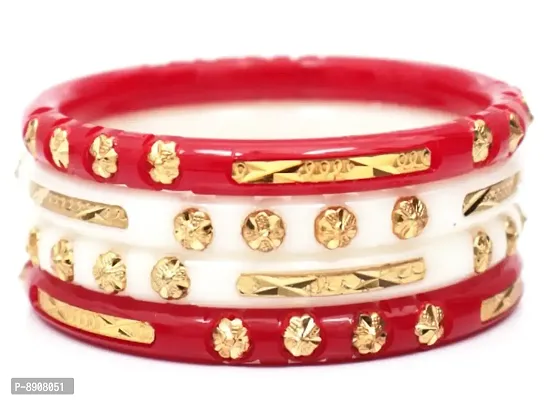 Elegant  Brass Bangles Pack of 4 Bangle Set