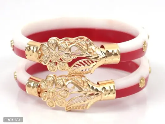 Elegant Brass Bangles Set of 2 Pieces-thumb3