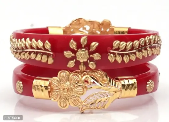 Elegant Brass Bangles for Women, Pack of 2 pcs