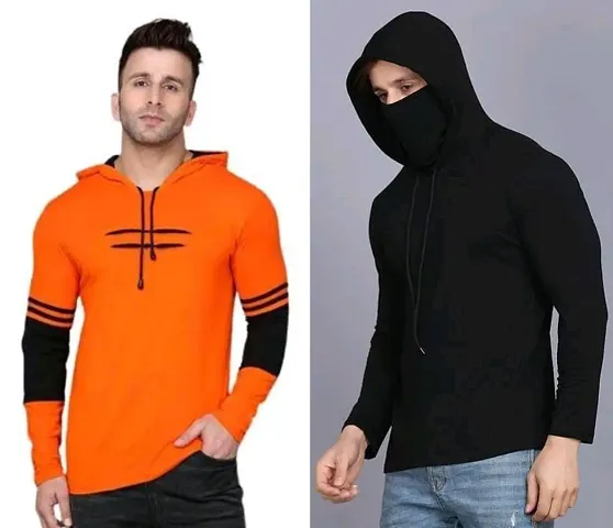 Reliable Solid Hooded Tees For Men