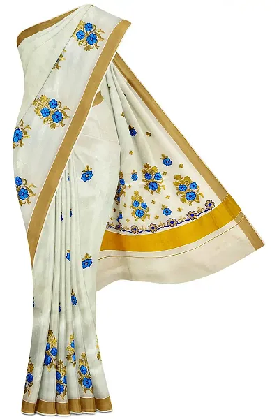 New In Cotton Saree with Blouse piece 