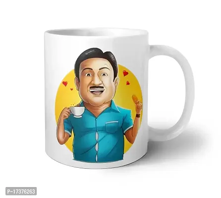 APSRA Funny Everyones Favourite Jethalal Printed CoffeeMug Tea Milk Coffee Mug (White)