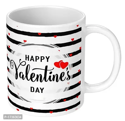 APSRA Valentine Mug Valentines Day Gift for Boyfriend Wife Love Girlfriend Husband Cushion Cover 12x12 with Filler Satin Material White Pack of 1(VDM-05)60639