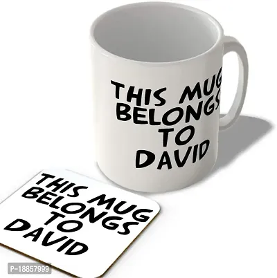 APSRA This Mug Belongs To David - Mug and Coaster Set82145