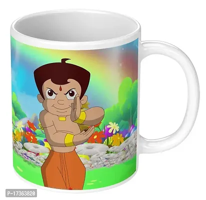 APSRA Print Chota Bheem Cup|Chota Bheem Printed Mug|chota bheem Mug|Cartoon Mug for Kids Ceramic Coffee Mug Cup Pack of 1(MG-88)60822-thumb0