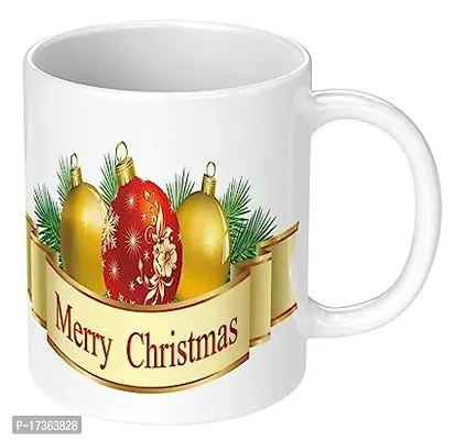 APSRA Print  Printed Mug|Christmas Mug|Merry Christmas Mug Ceramic Coffee Mug Cup Pack of 1(MG-95)60830