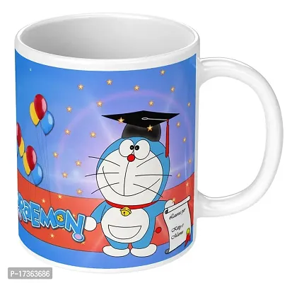 APSRA Print Doraemon Mug|Doraemon Cup|Doraemon Printed Mug|Doremon Mug|Cartoon Mug for Kids Ceramic Coffee Mug Cup Pack of 1(MG-114)60689