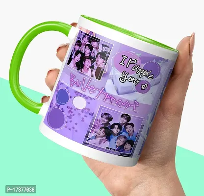 APSRA BTS Printed Mug BTS Music Band V Suga J-Hope Jungkook Jin Jimin Rm Birthday Gift for Girls BoysCoffee Mug Milk Cup 350 ml (BN3TM 64)-thumb0