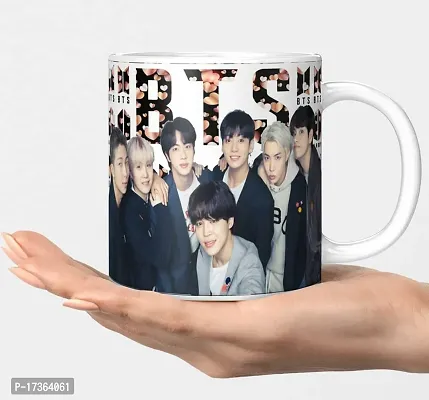 APSRA BTS Mug BTS Signature Mug V Suga J-Hope Jungkook Jin Jimin Rm BTS Combo BTS Product Gift for Girl Pack of 1(BM-18)61059