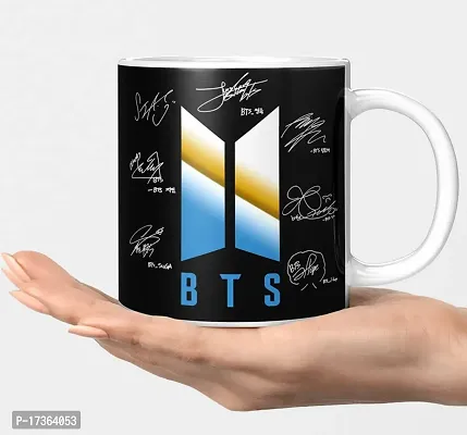 APSRA BTS Mug BTS Signature Mug V Suga J-Hope Jungkook Jin Jimin Rm BTS Combo BTS Product Gift for Girl Pack of 1(BM-09)61052