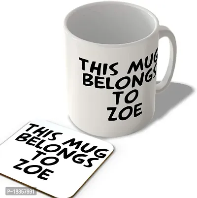 APSRA This Mug Belongs To Zoe - Mug and Coaster Set82137-thumb0