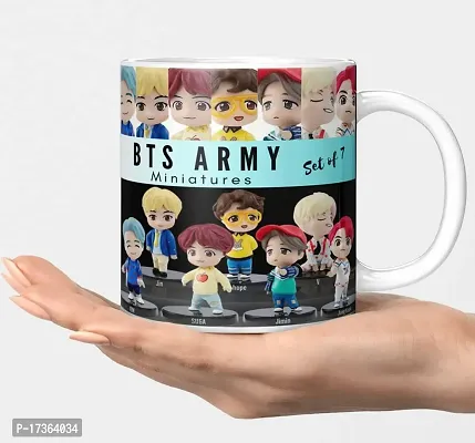 APSRA BTS Mug BTS Signature Mug V Suga J-Hope Jungkook Jin Jimin Rm BTS Combo BTS Product Gift for Girl Pack of 1(BM-02)61033