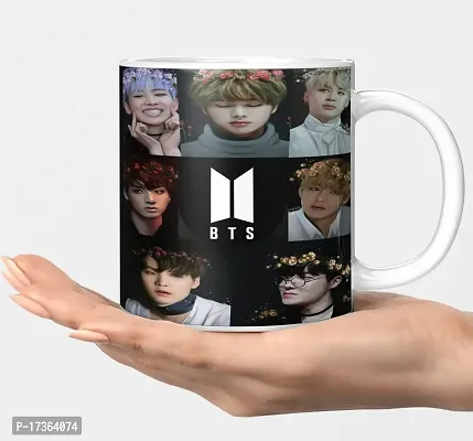 APSRA BTS Mug BTS Signature Mug V Suga J-Hope Jungkook Jin Jimin Rm BTS Combo BTS Product Gift for Girl Pack of 1(BM-63)61072