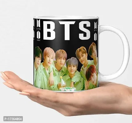 APSRA BTS Mug BTS Signature Mug V Suga J-Hope Jungkook Jin Jimin Rm BTS Combo BTS Product Gift for Girl Pack of 1(BM-45)61062