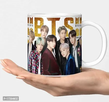 APSRA BTS Mug BTS Signature Mug V Suga J-Hope Jungkook Jin Jimin Rm BTS Combo BTS Product Gift for Girl Pack of 1(BM-28)61031