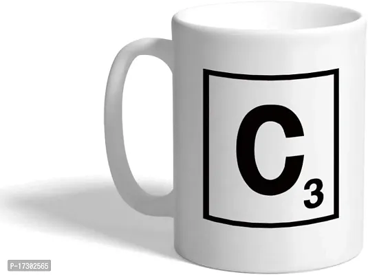 APSRA Ceramic Coffee Mug 11 OuncesCLetter Game Initial Letter C White Tea Cup Design Only-thumb0