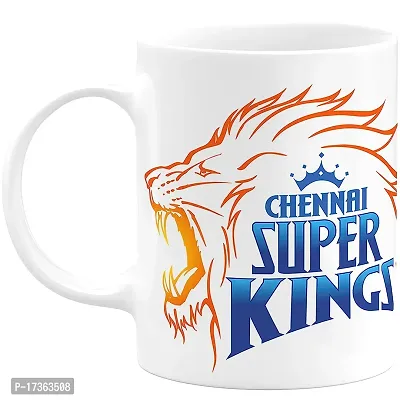 APSRA CSK Mug Chenai Super King Mug Ipl Cup Printed Coffee Mug for Boys Girls Friends Pack of 1 (IPL-1)60516