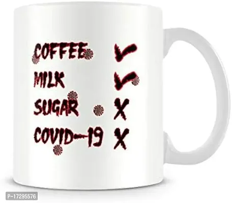 APSRA Coffee Milk No Sugar No Covid19 Please  Mug by Behind the Glass