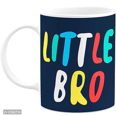 APSRA Brother Bro Bhai Bhaiya Big Brother Little Bro Mug Cup Rakshabandhan Gift Microwave Safe Ceramic Coffee Mug Pack of 1(Rkh-08)60777