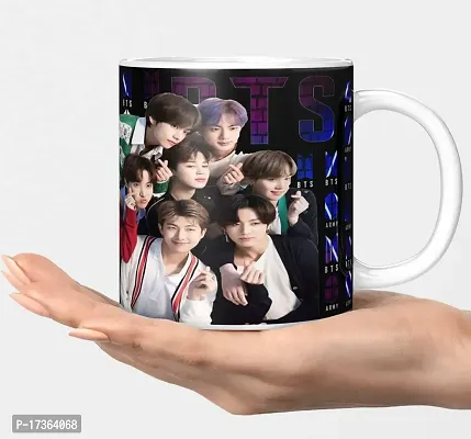 APSRA BTS Mug BTS Signature Mug V Suga J-Hope Jungkook Jin Jimin Rm BTS Combo BTS Product Gift for Girl Pack of 1(BM-34)61066