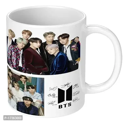 APSRA Print BTS Mug|BTS Cup|BTS Printed Mug|BTS Signature Mug|BTS Logo Mug Ceramic Coffee Mug Cup Pack of 1(MG-74)60673