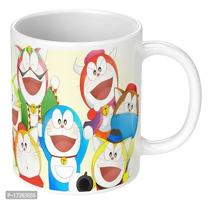 APSRA Print Doraemon Mug|Doraemon Cup|Doraemon Printed Mug|Doremon Mug|Cartoon Mug for Kids Ceramic Coffee Mug Cup Pack of 1(MG-113)60659