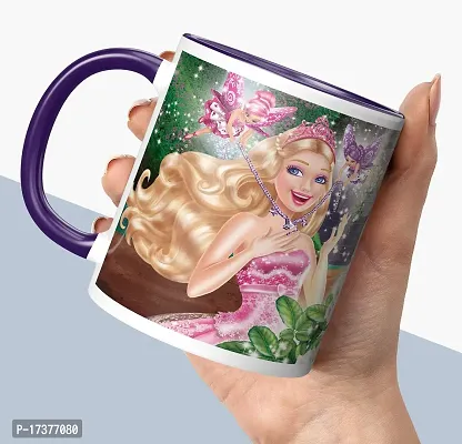 APSRA Barbie Printed Coffee Mug Barbie Doll Cartoon Cups Barbie Doll Mug for Kids Girls Friends Best Birthday Gift Mug for Barbie Lover (Microwave SafeCoffee Mug-350ml) - BDC3TM 05-thumb0