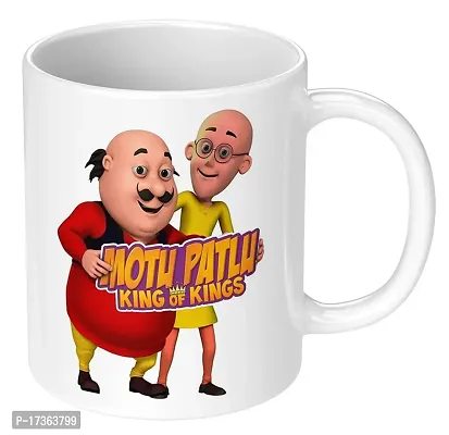 APSRA Print Motu Patlu Mug|Motu patlu Printed Mug|Motu patlu Cup|Cartoon Cup Ceramic Coffee Mug Cup Pack of 1(MG-157)60802