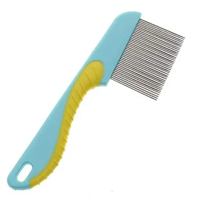 MeeTo Lice Treatment Comb for Head Lice with Long Handle/ Nit Lice Egg Removal Stainless steel Long Teeth For Men Women