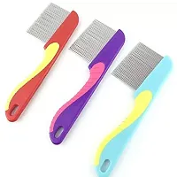 Long Handle New Lice Treatment Comb for Head Lice/Nit Lice Egg Removal Stainless steel Long Teeth For Men Women - Color May Vary-thumb3