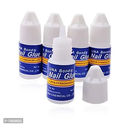 Nail Glue for Fake Nails - Nail Tips 3g (Pack of 5)-thumb0