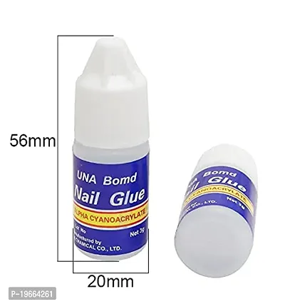 Artificial Nail Glue for Fake Nails/Professional Nail Art Glue Manicure Tool For Fake/False Nails (SET OF 5) x3g-thumb2