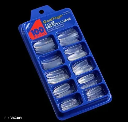 100 pcs High Quality Transparent Nails-thumb0
