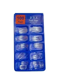 100 pcs High Quality Transparent Nails-thumb1
