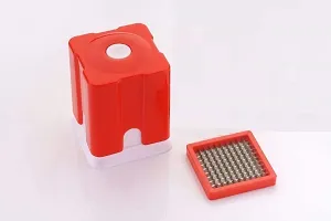 Achanchi Plastic Potato and Vegetable Cutter French Fries Slicer Chips Chipser, Pack of 1, Red Color-thumb1