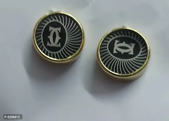 Elegant Shimmering Alloy Cufflinks For Men-thumb0