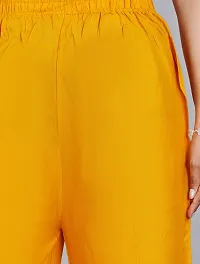 Dua Fashion Hub Plain Multicoloured Women's Straight fit Rayon Palazzo Pants (Free Size Combo Pack of 2) (Yellow + Cream)-thumb4