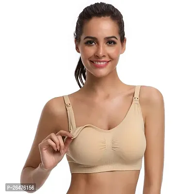 Stylish Multicoloured Cotton Solid Maternity Bras For Women-thumb0