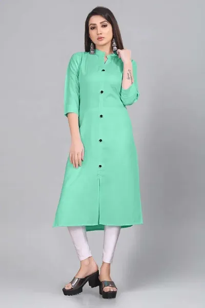 Buy Online Sand Brown Cotton Flax Front Open Kurti for Women & Girls at  Best Prices in Biba India-M