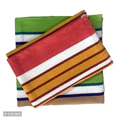 Femfairy Multicoloured Cotton Terry Full Size Bath Towels (Pack of 2)_D1-thumb0