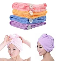 Femfairy Hair Drying Absorbent Microfiber Towel Magic Hair Wrap for Women (Multicolor)-thumb3