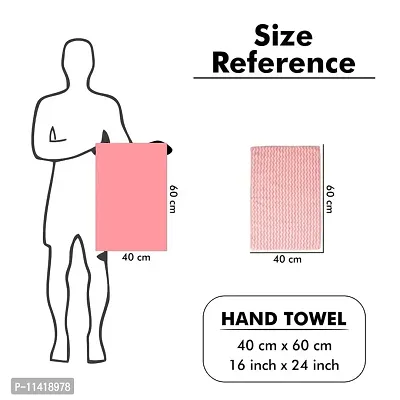 Femfairy Super Soft Microfiber Designer Hand Towels for Gym, Yoga Spa & Kitchen (40 X 60) cm-thumb4