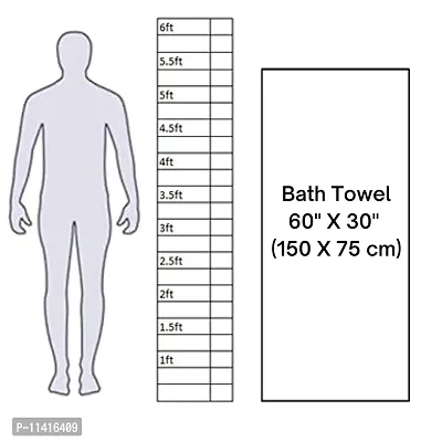 Femfairy Cotton Bath Towel 500 GSM (Navy Blue)-thumb5