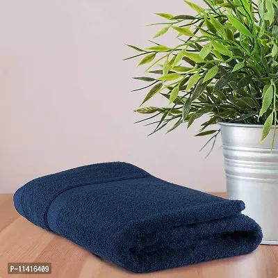 Femfairy Cotton Bath Towel 500 GSM (Navy Blue)-thumb0