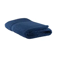 Femfairy Cotton Bath Towel 500 GSM (Navy Blue)-thumb1