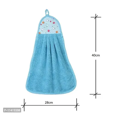 Femfairy Microfiber wash Basin Hanging Hand Kitchen Towel Napkin with Ties-thumb2