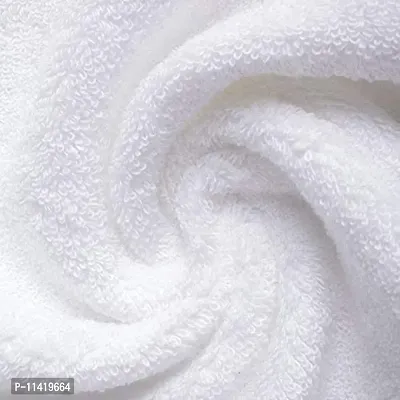 Femfairy 100% Cotton Large Full Size White Bath Towels for Hotel and Spa, Super Soft Absorbent Antibacterial, 300 GSM, Full Large Size-60 inch x 30 inch or 152 cm x 76 cm-thumb3