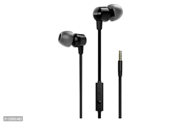 Stylish In-Ear Black Wired Earphones