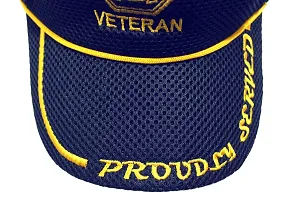 RedClub Proudly Served Baseball Cap for Veterans of Indian Armed Forces - Army, Navy, Air Force (BLU, Navy)-thumb2