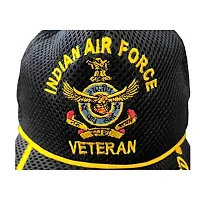 RedClub Proudly Served Baseball Cap for Veterans of Indian Armed Forces (Black, AIR Force)-thumb1